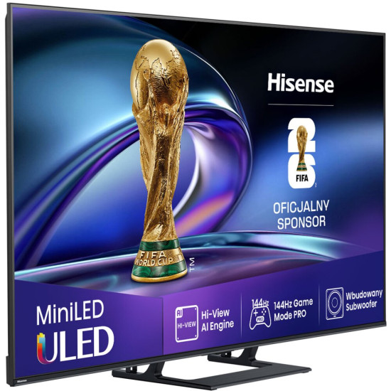 Telewizor HISENSE 55E8Q 55" MINILED 4K 144Hz VRR VIDAA Dolby Atmos Dolby Vision HDMI 2.1