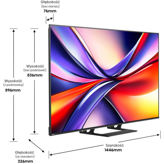 Telewizor HISENSE 65A7Q 65" QLED 4K VIDAA Dolby Vision Dolby Atmos HDMI 2.1