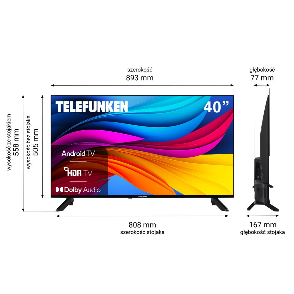 Telewizor TELEFUNKEN TFL-40APF1000 40" LED Android TV