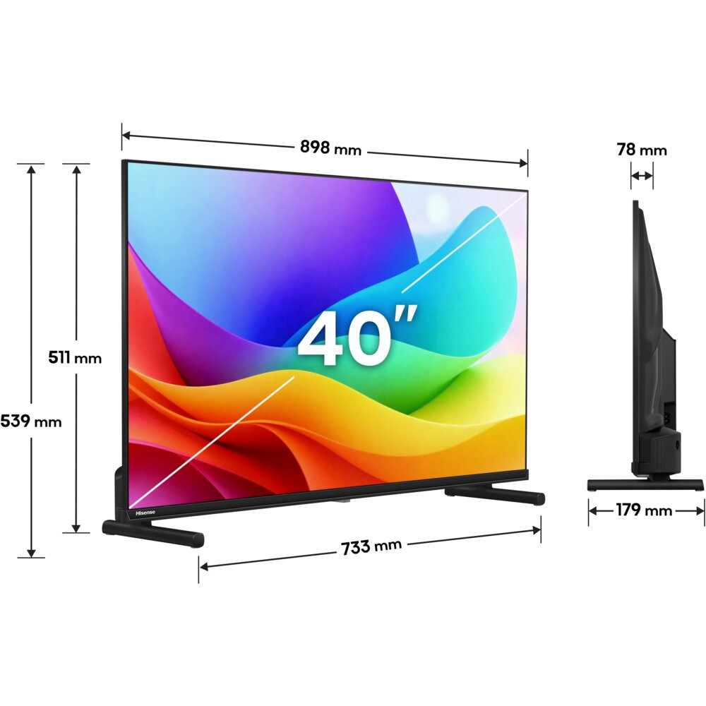 Telewizor HISENSE 40A5S 40" QLED VIDAA Dolby Atmos HDMI 2.1