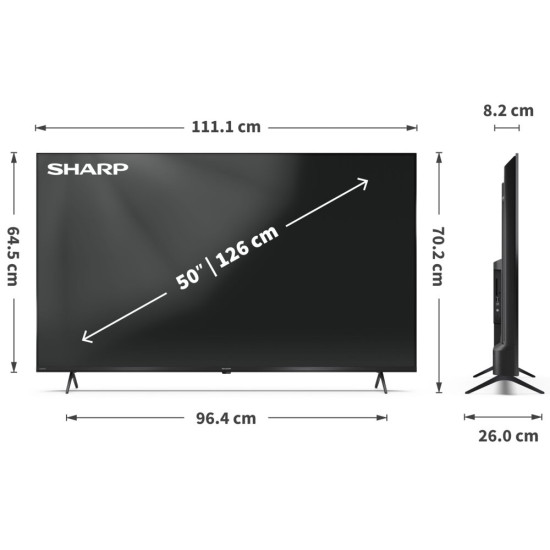 Telewizor SHARP 50HL4765E 50" LED Google TV Dolby Atmos Dolby Vision HDMI 2.1