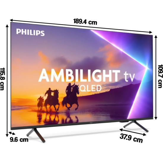 Telewizor PHILIPS 85PUS8510 85" QLED 4K Titan OS Ambilight x3 Dolby Atmos Dolby Vision HDMI 2.1