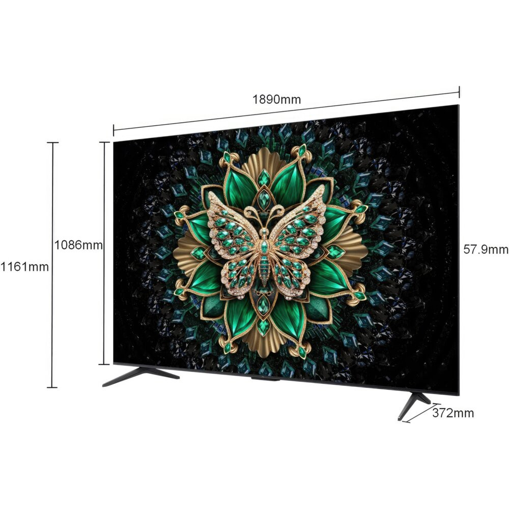 Telewizor TCL 85C6K 85" QD-Mini LED 4K 144 Hz VRR Google TV Dolby Atmos Dolby Vision HDMI 2.1