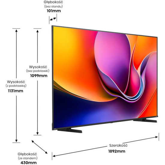 Telewizor HISENSE 85A6Q 85" LED 4K VIDAA Dolby Vision HDMI 2.1