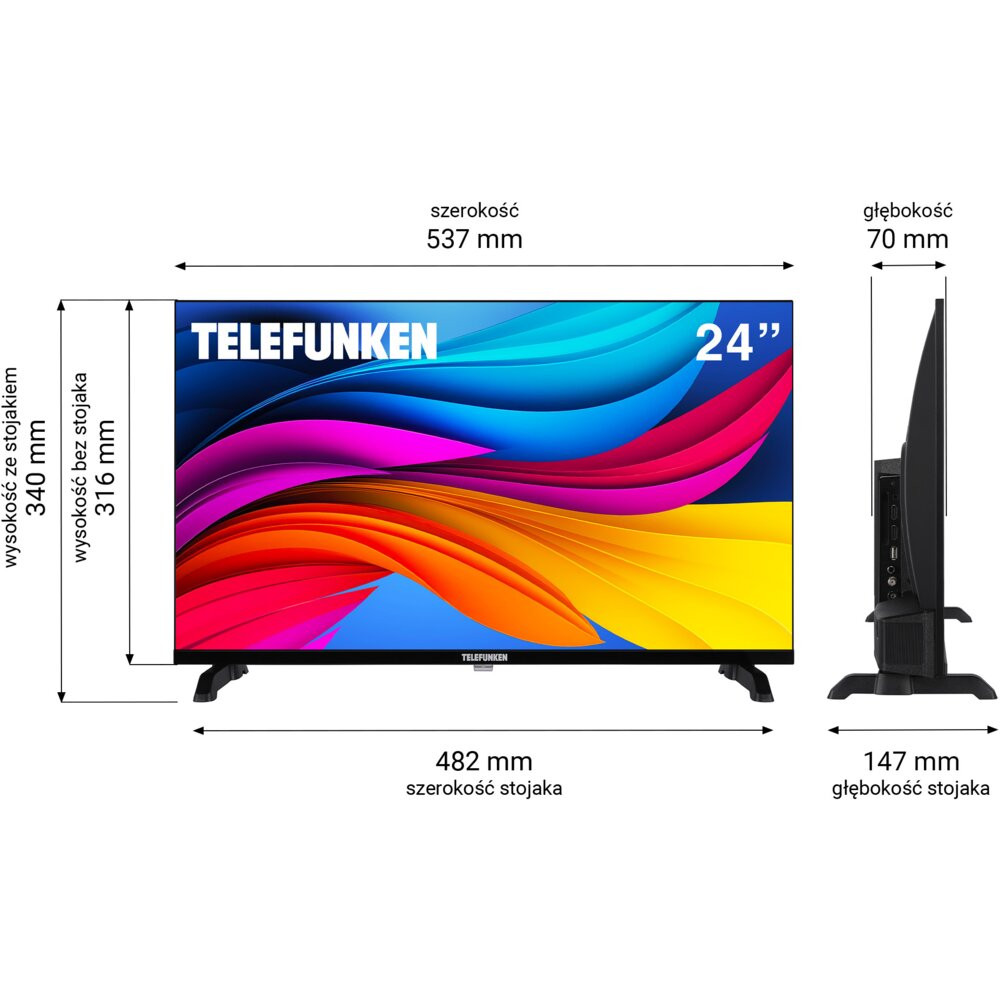 Telewizor TELEFUNKEN TFL-24APH1000 24" LED Android TV