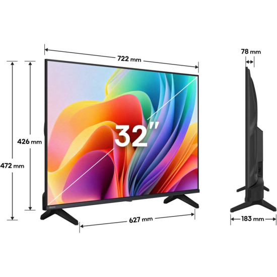 Telewizor HISENSE 32A4S 32" LED VIDAA HDMI 2.1