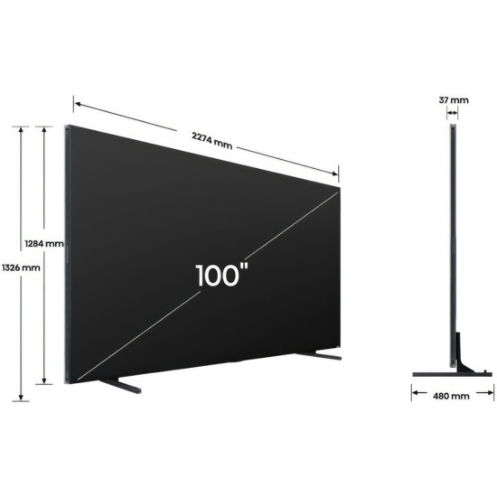 Telewizor HISENSE 100UXQ 100" RGB 4K 165Hz VRR VIDAA Dolby Vision Dolby Atmos HDMI 2.1