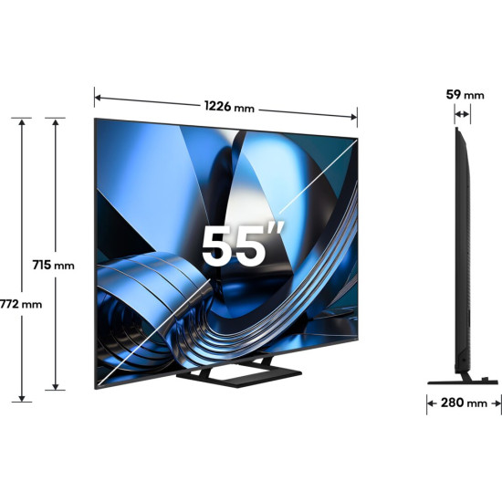 Telewizor HISENSE 55U77SE 55" QD-Mini LED 4K 144Hz VRR VIDAA Dolby Atmos Dolby Vision HDMI 2.1