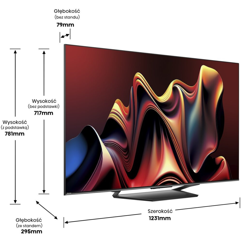 Telewizor HISENSE 55U7NQ 55" MINILED 4K 144Hz VIDAA Full Array Dolby Atmos Dolby Vision HDMI 2.1