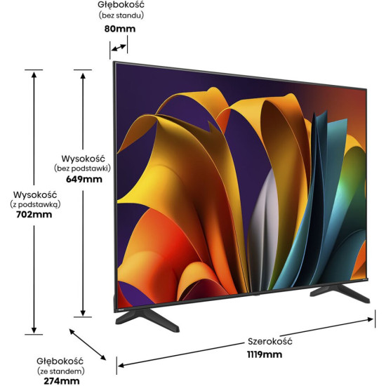 Telewizor HISENSE 50A6N 50" LED 4K VIDAA Dolby Vision HDMI 2.1