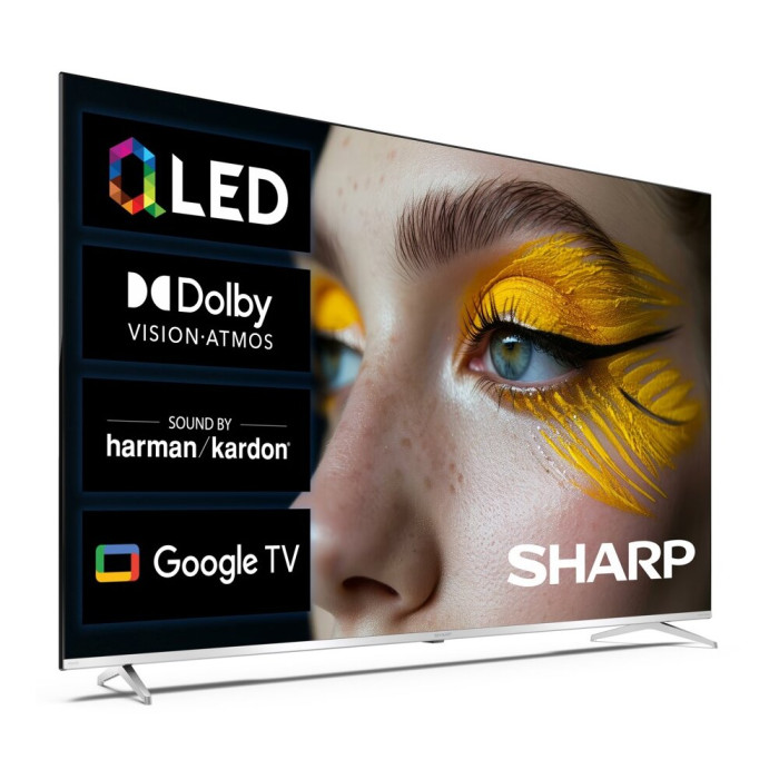 Telewizor SHARP 70GP6760E 70" QLED Google-Vision UHD Frameless