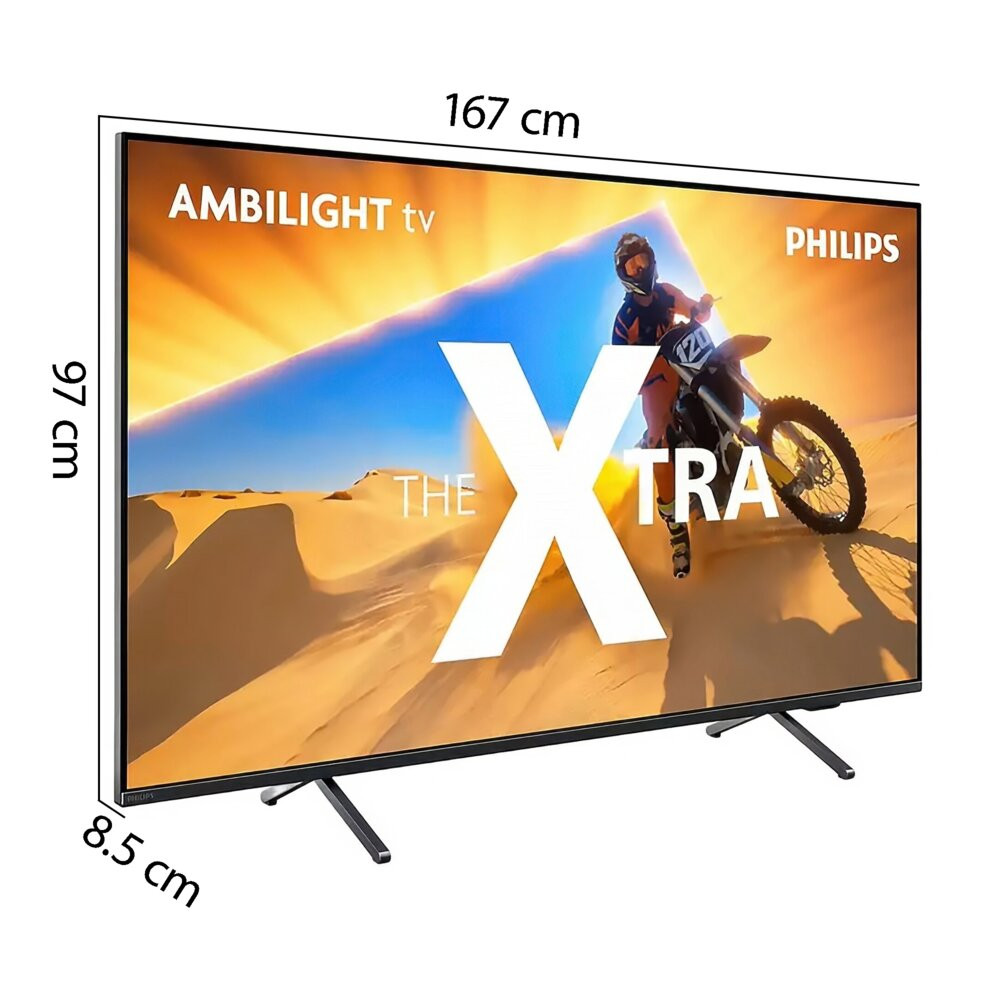 Telewizor PHILIPS 75PML9059 75” MINILED 4K 144Hz Titan OS Ambilight 3 Dolby Atmos HDMI 2.1