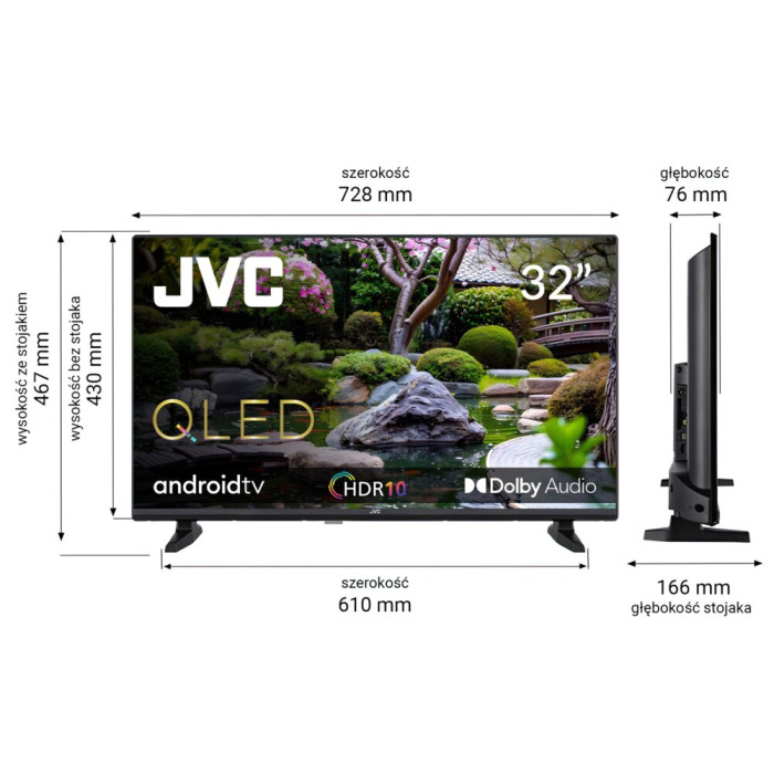 Telewizor JVC LT-32VQF54PA 32" QLED Android TV