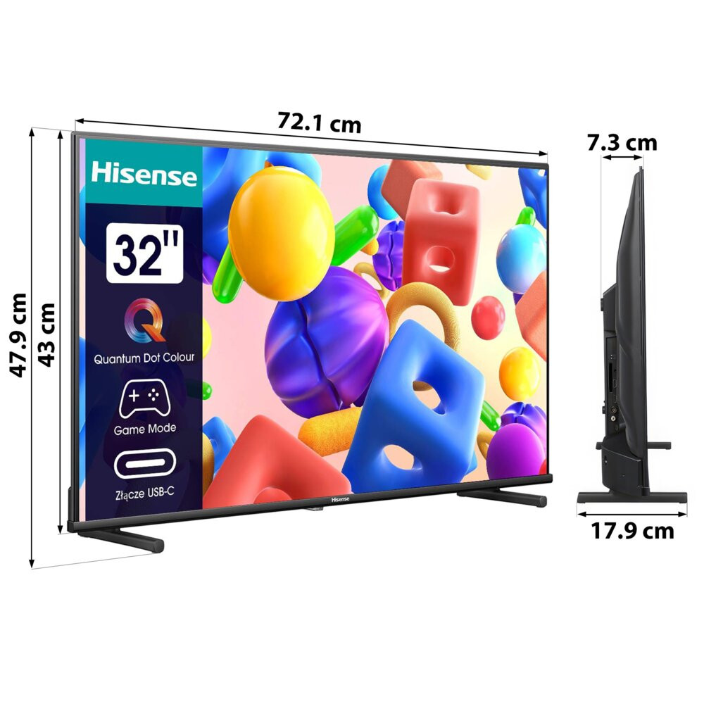 Telewizor HISENSE 32A5KQ 32" QLED