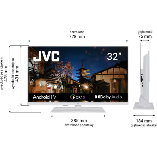 Telewizor JVC LT-32VAF330W 32" LED Android TV