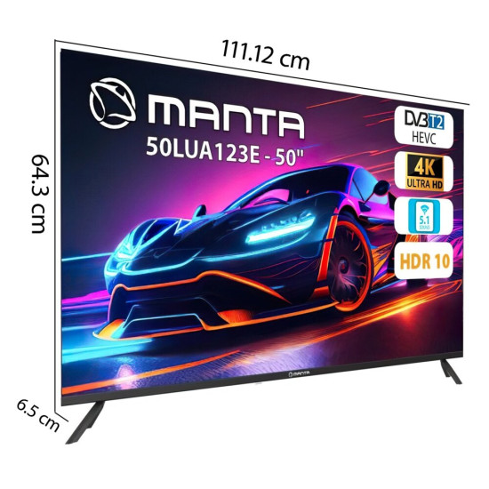Telewizor MANTA 50LUA123E 50" LED 4K Android TV