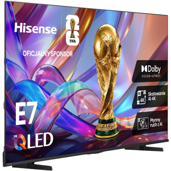 Telewizor HISENSE 55E7S 55" QLED 4K VIDAA Dolby Atmos Dolby Vision HDMI 2.1