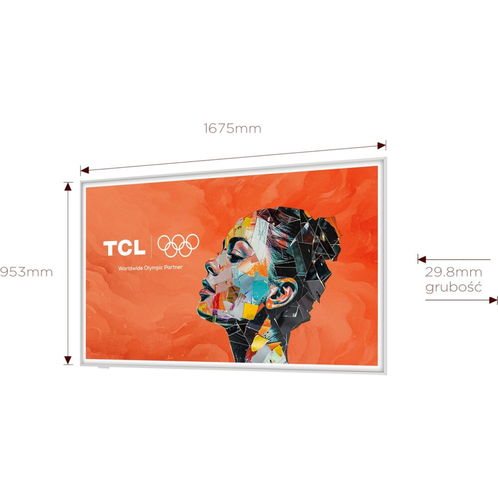 Telewizor TCL 75A300W NXTVision 75" QLED 4K 144Hz Google TV