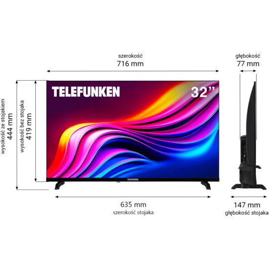 Telewizor TELEFUNKEN TFL-32BPH1000 32" LED
