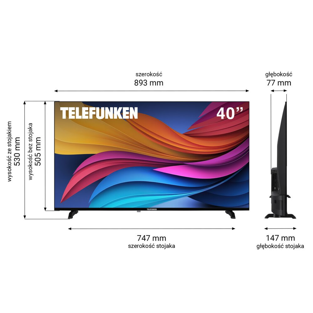 Telewizor TELEFUNKEN TFL-40BPF1000 40" LED