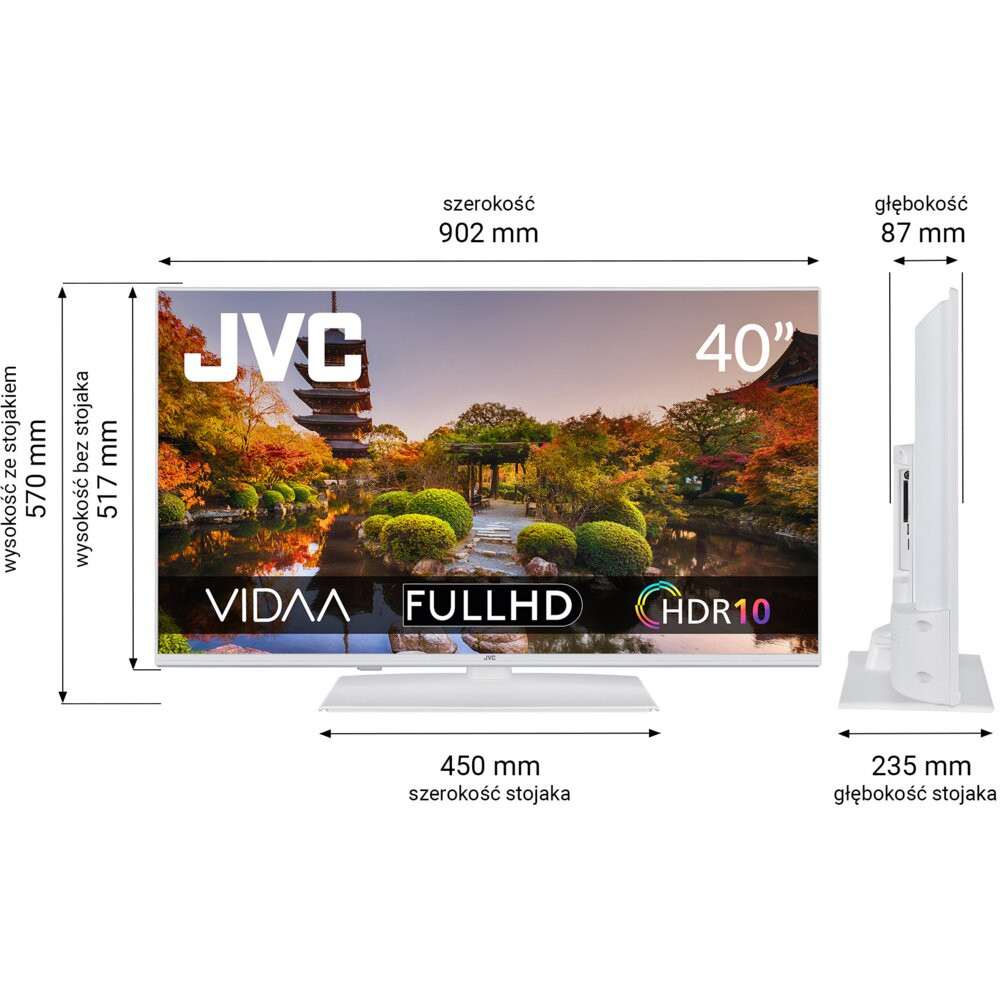 Telewizor JVC LT-40VDF540W 40" LED VIDAA