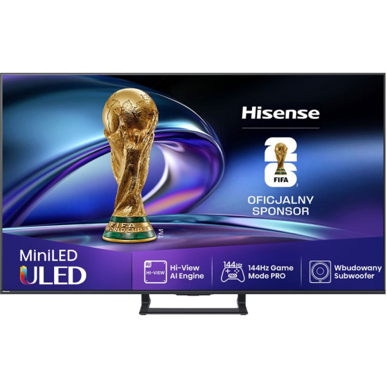 Telewizor HISENSE 65E8Q 65" MINILED 4K 144Hz VRR VIDAA Dolby Atmos Dolby Vision HDMI 2.1