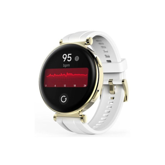 Smartfon Smartwatch Hama 7000 GPS Amoled Bialo Zloty