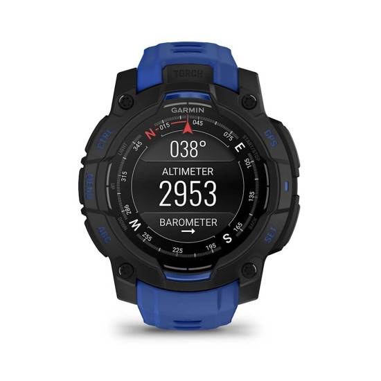 Smartfon Smartwatch Garmin Instinct 3 45mm Amoled Czarny Pasek Niebiesko Czarny