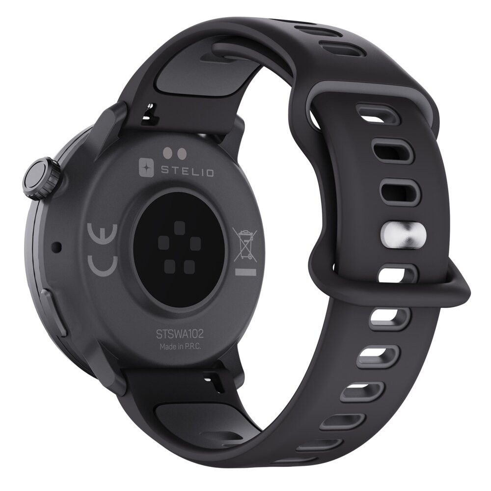 Smartfon Smartwatch Stelio Activ Pro Ai GPS 46mm Tytan Czarny