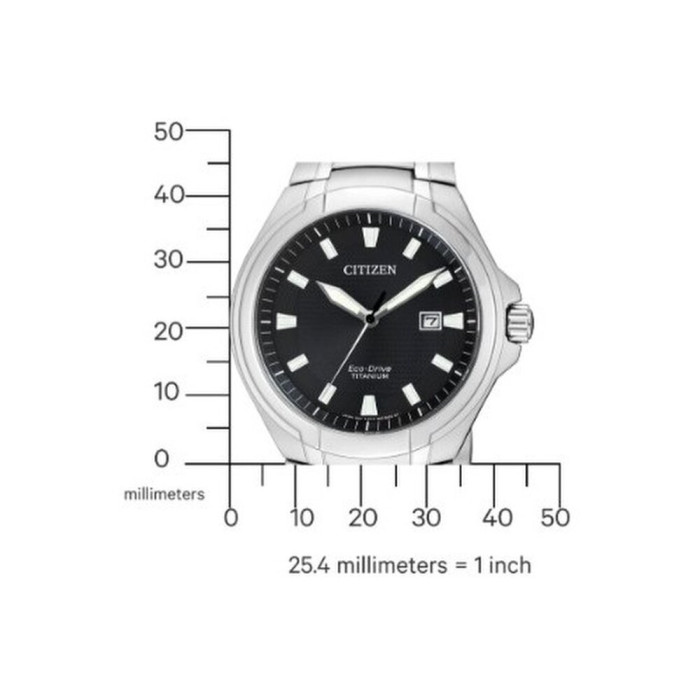 Zegarek citizen super titanium bm7430 89e srebrny