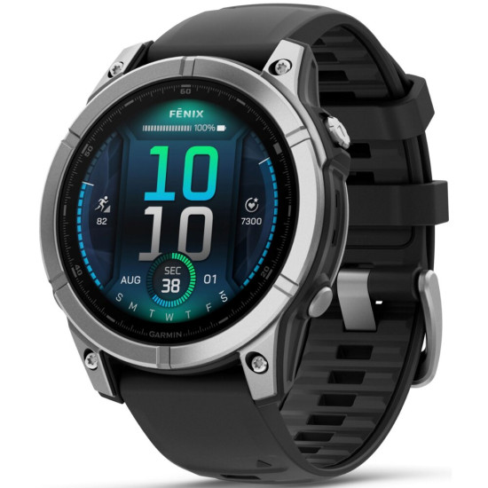 Smartfon Smartwatch Garmin Fenix E 47mm Czarno Srebrny