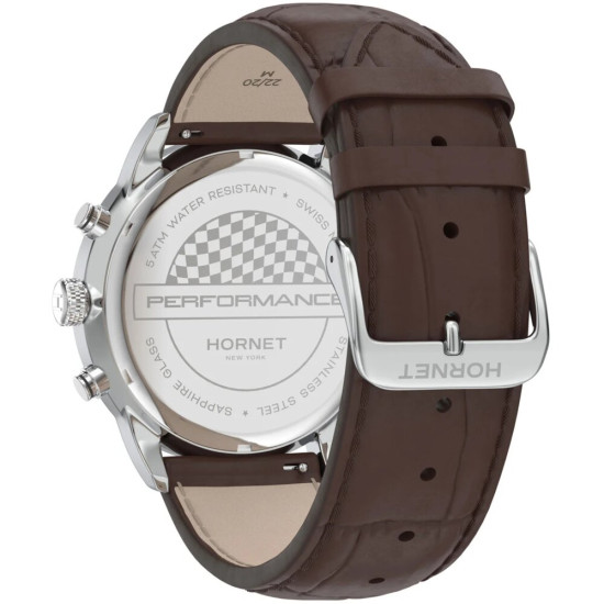 Zegarek hornet minskoff nfc 43mm srebrno brazowy