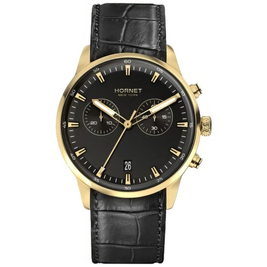 Zegarek hornet speedway nfc 43mm czarno zloty