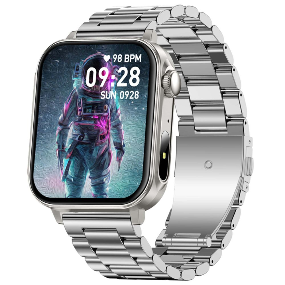 Smartfon Smartwatch Colmi P80 Stalowy Srebrny