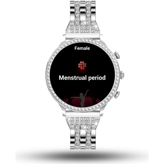 Smartfon Smartwatch Manta Diamond Lusso Srebrny Bransoletka Yes