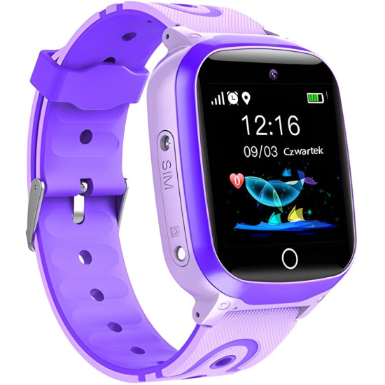 Smartfon Smartwatch Gogps K17 Purpurowy