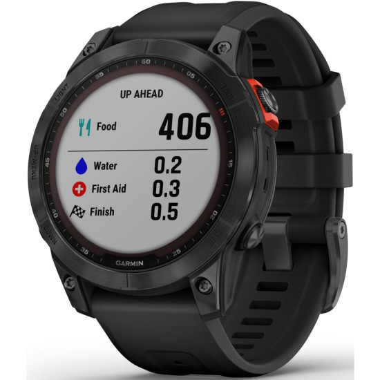 Smartfon Smartwatch Garmin Fenix 7 Solar Slt Gry Blk Bnd