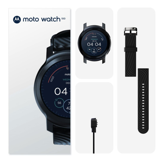 Smartfon Smartwatch Motorola Moto Watch 100 Phantom Black