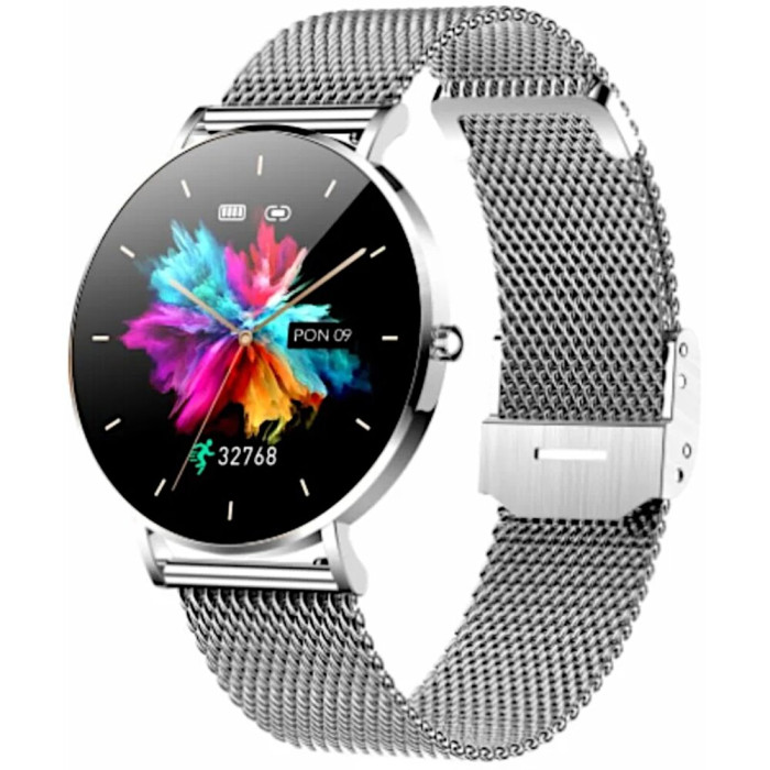 Smartfon Smartwatch Manta Alexa Srebrny Czarny Pasek