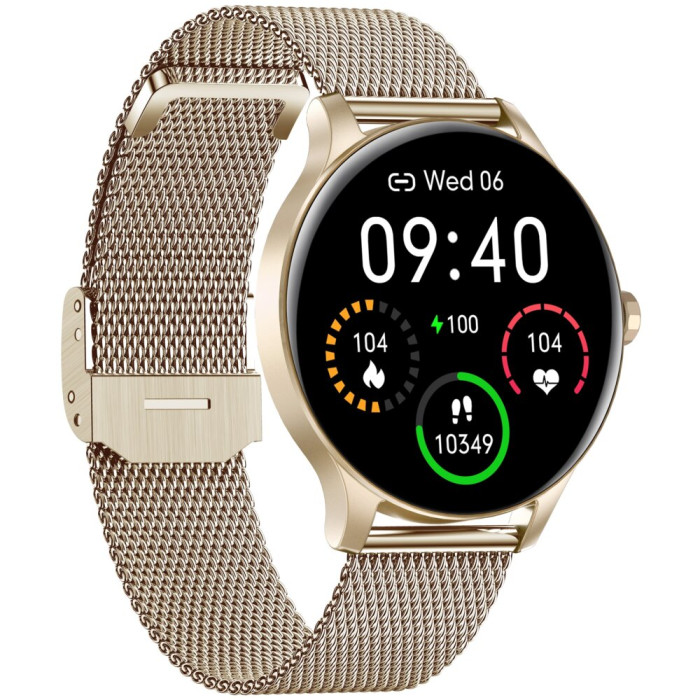Smartfon Smartwatch Garett Classy Zloty Stalowy