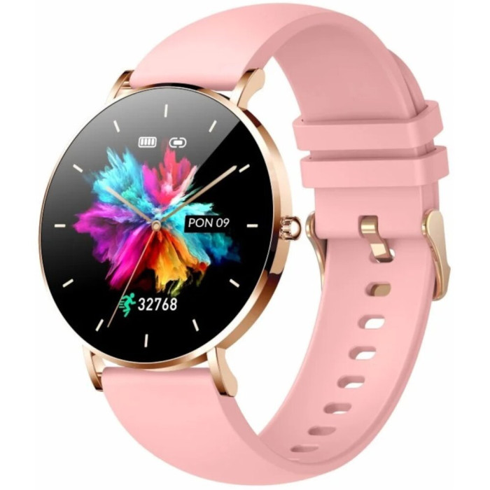Smartfon Smartwatch Manta Alexa Rozowy Zloty Pasek