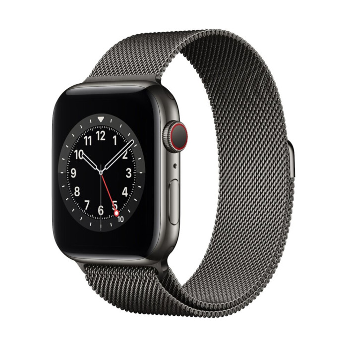 Smartfon Smartwatch Apple Watch 6 Cell 44mm Graphite Steel Graphite Milanese Loop