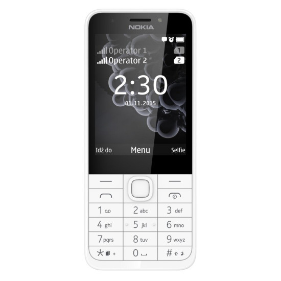 Telefon NOKIA 230 Dual SIM Srebrny