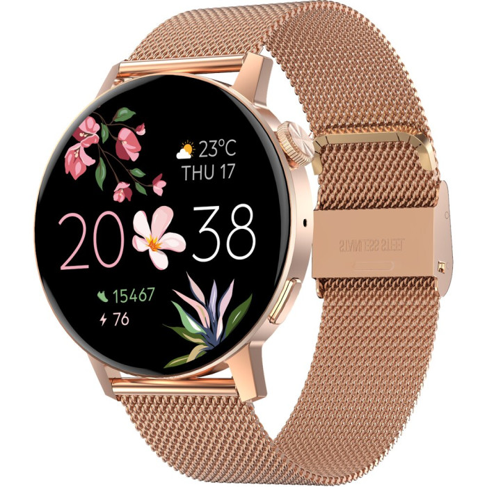 Smartfon Smartwatch Forever Forevive 4 Sb 350 Rozowo Zloty