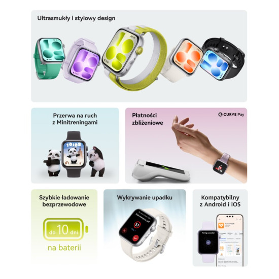 Smartfon Smartwatch Huawei Watch Fit 5 Fioletowy
