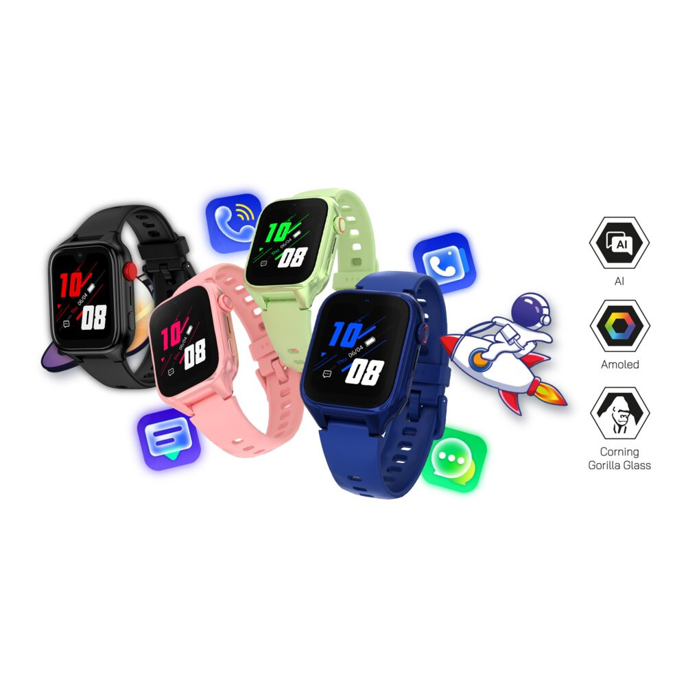 Smartfon Smartwatch Stelio Junior Pro Ai 4G Czarny