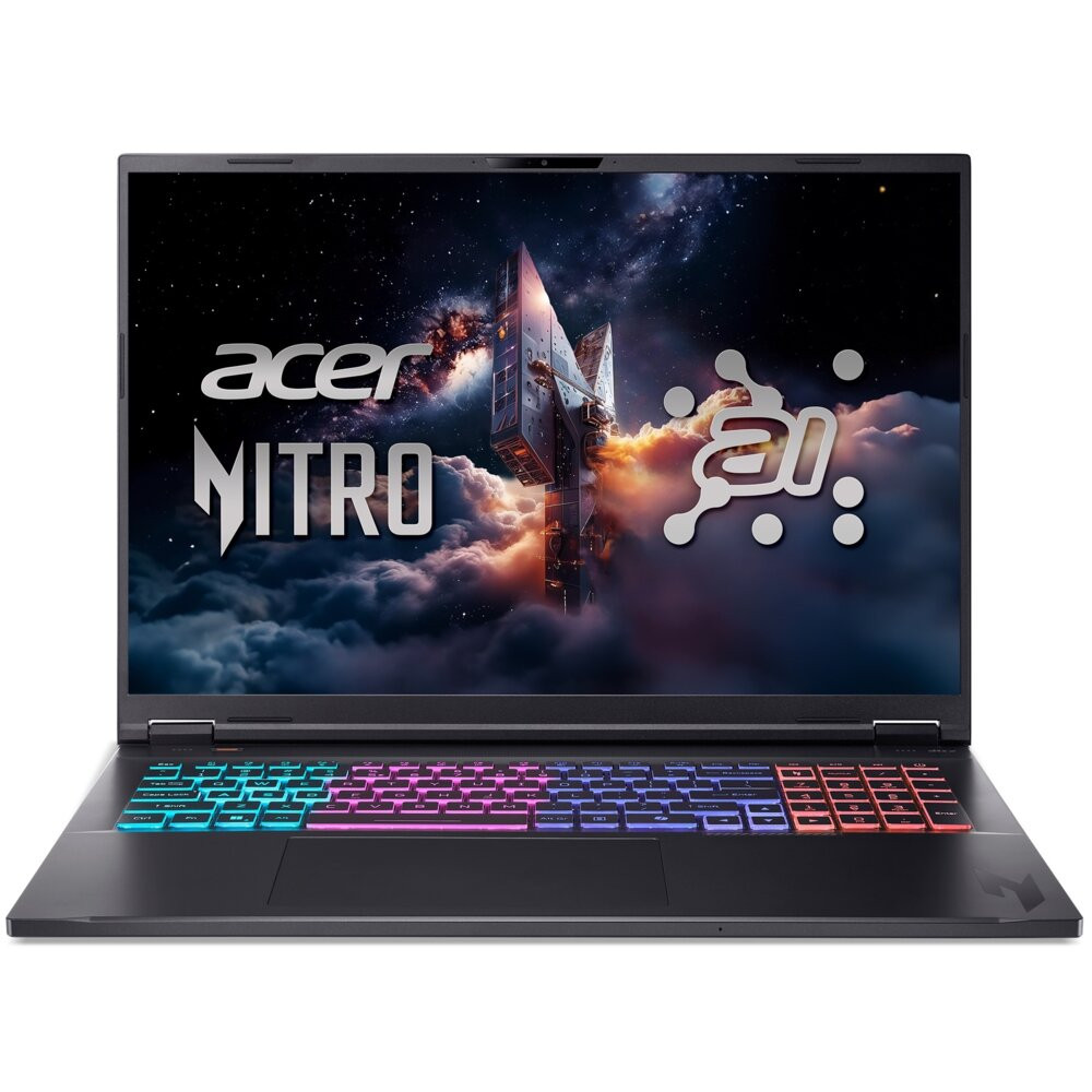 Laptop acer nitro 18 ai an18 61 r8re 18 ips 165hz ryzen ai 9 365 32gb ram 1tb ssd geforce rtx5070 dlss 4 windows 11 prof