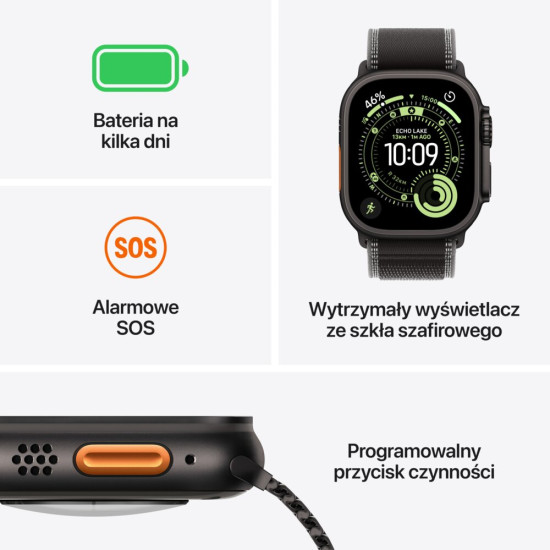 Smartfon Smartwatch Apple Watch Ultra3 49 Nt Ti Nt Tml L Pru