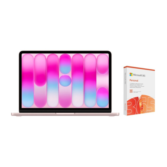 Laptop apple macbook neo 2026 13 retina a18 pro 8gb ram 256gb ssd macos subtelny roz program microsoft 365 personal 1