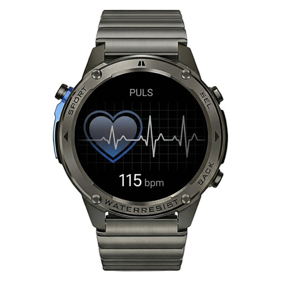 Smartfon Smartwatch Luna Veles GPS Stalowy